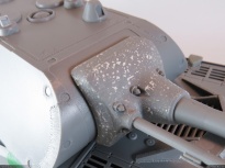Cast texture added on the gun mantlet.